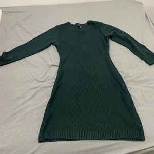 Green Sweater dress XL